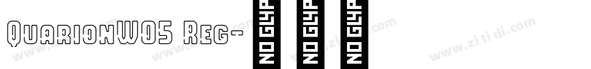QuarionW05  Reg字体转换